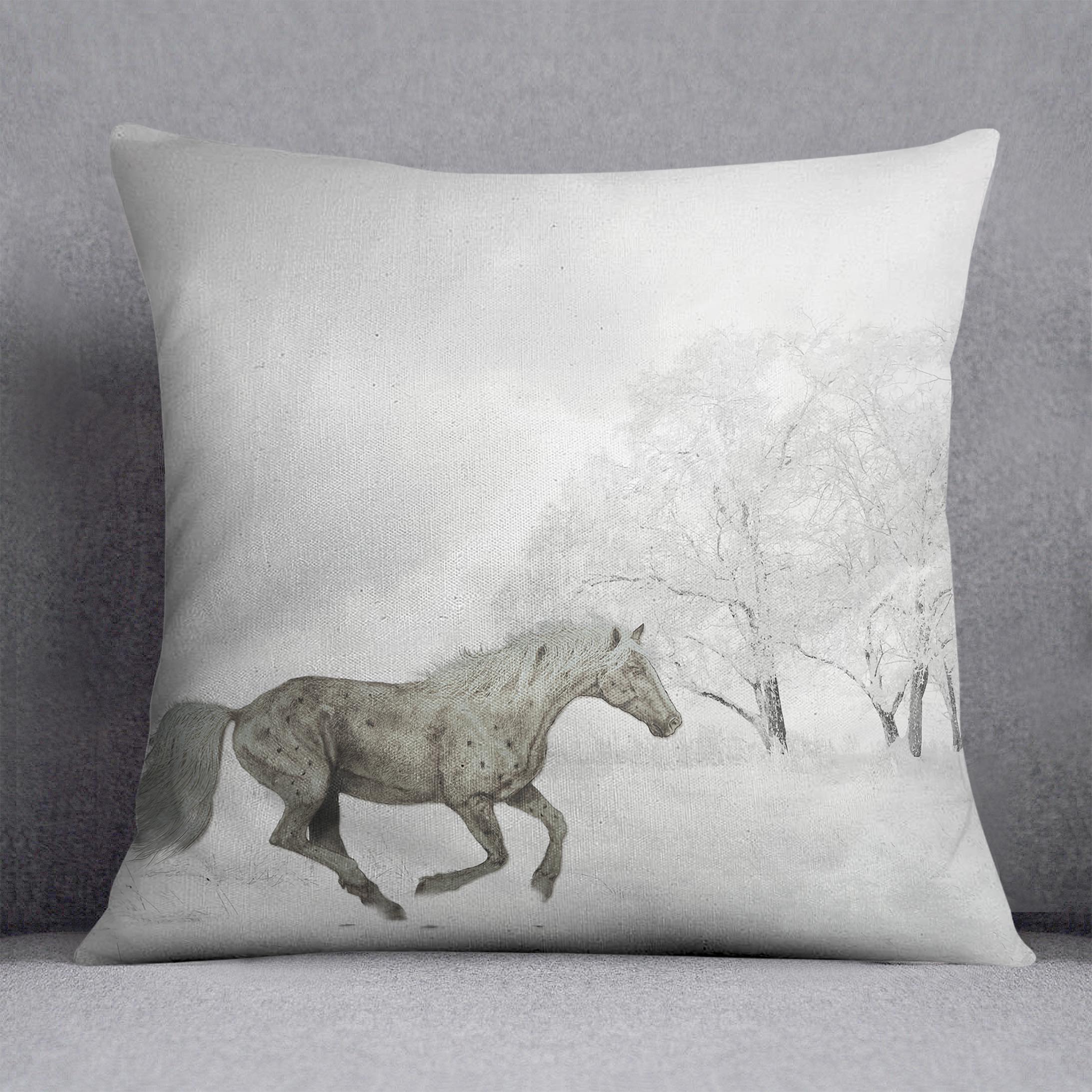 Winter Horse Cushion