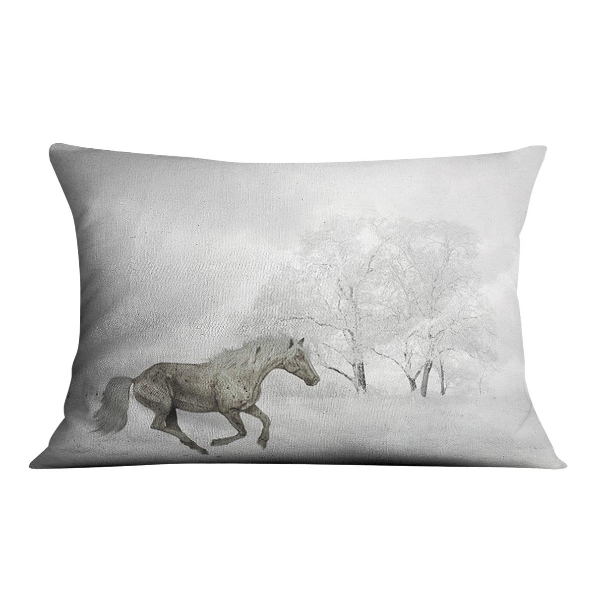 Winter Horse Cushion
