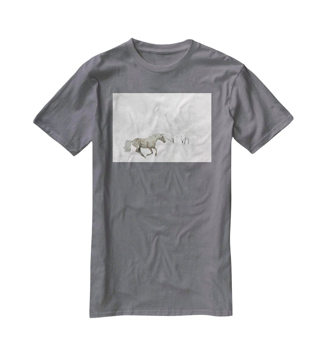 Winter Horse T-Shirt - Canvas Art Rocks - 3