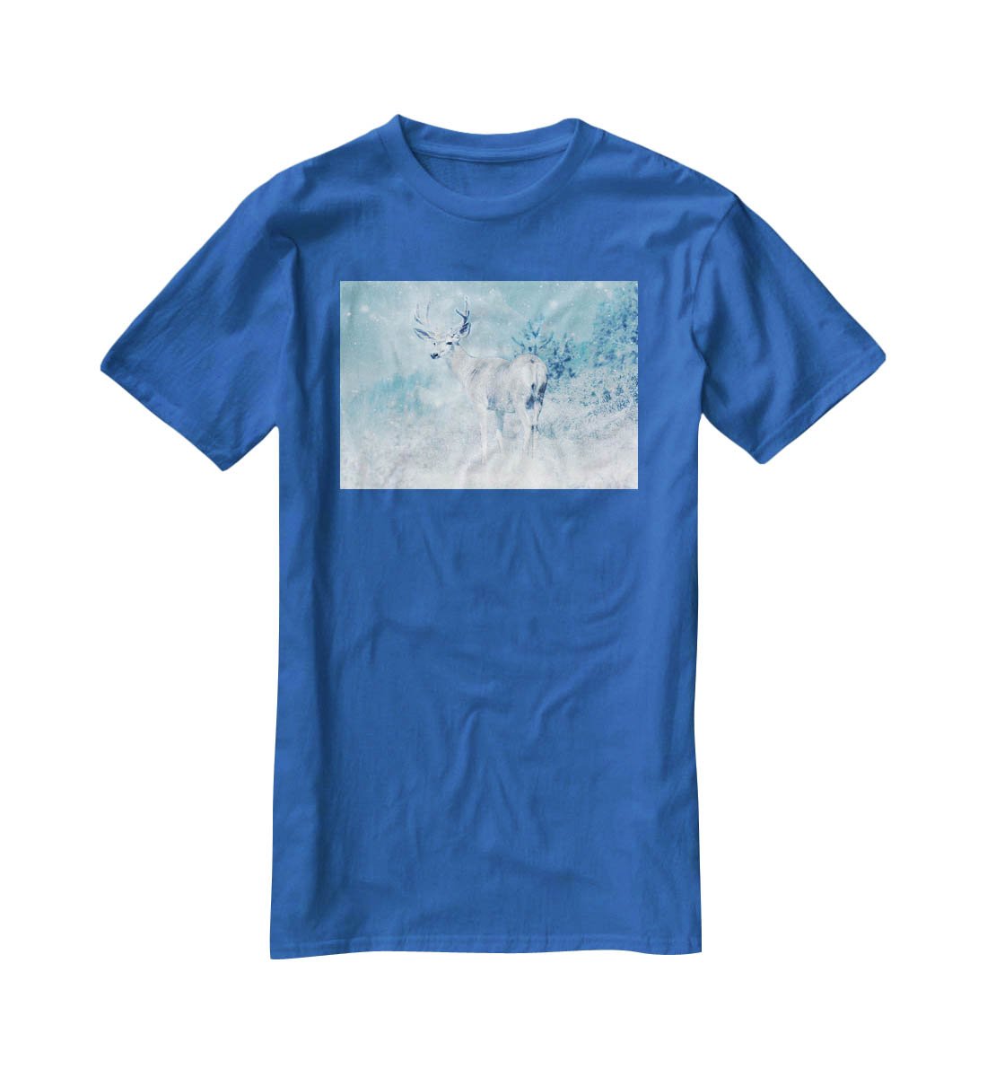 Winter Moose T-Shirt - Canvas Art Rocks - 2