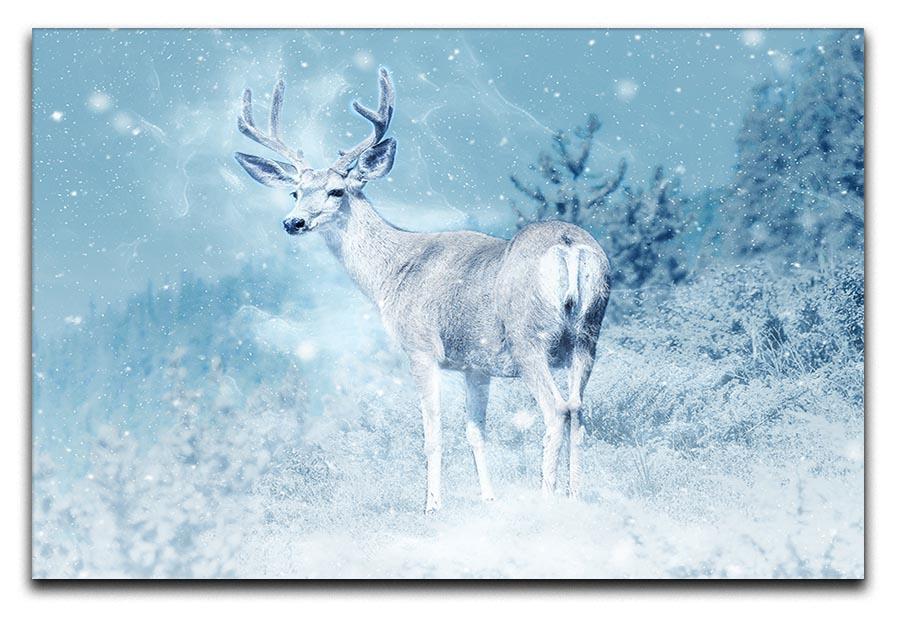 Winter Moose Canvas Print or Poster  - Canvas Art Rocks - 1