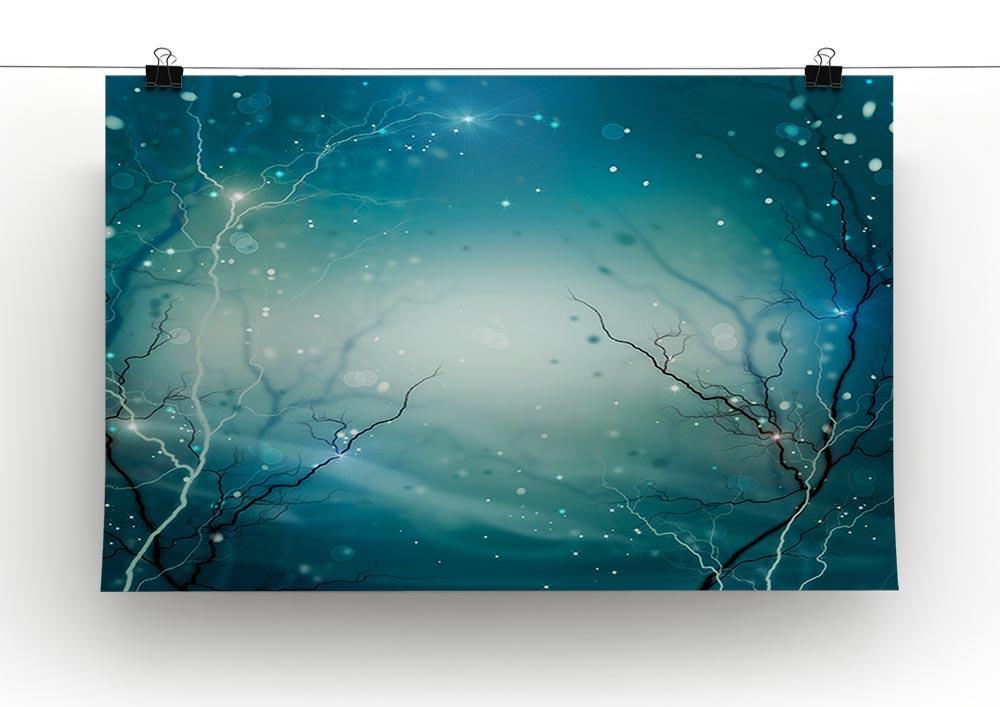 Winter Nature Abstract Canvas Print or Poster - Canvas Art Rocks - 2