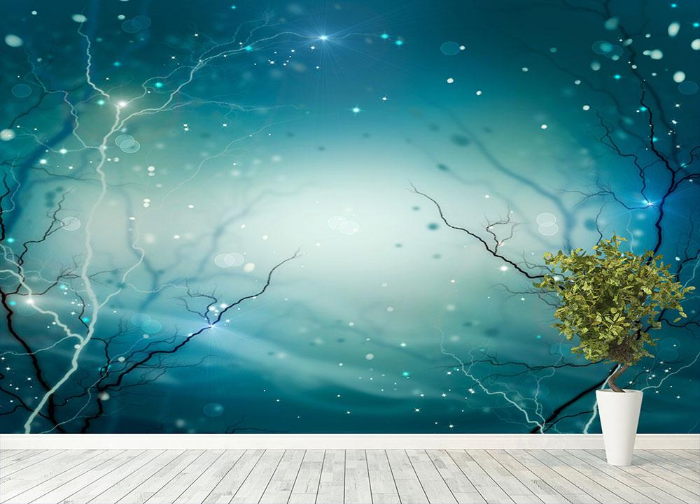 Winter Nature Abstract Wall Mural Wallpaper - Canvas Art Rocks - 4