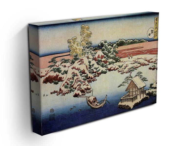 Winter landscape of Suda by Hokusai Canvas Print or Poster - Canvas Art Rocks - 3