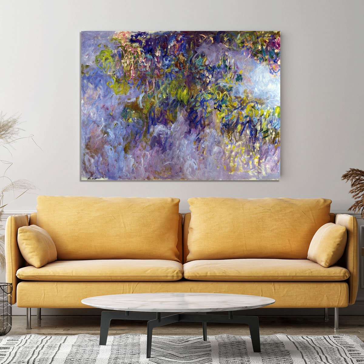 Wisteria 1 by Monet Canvas Print or Poster