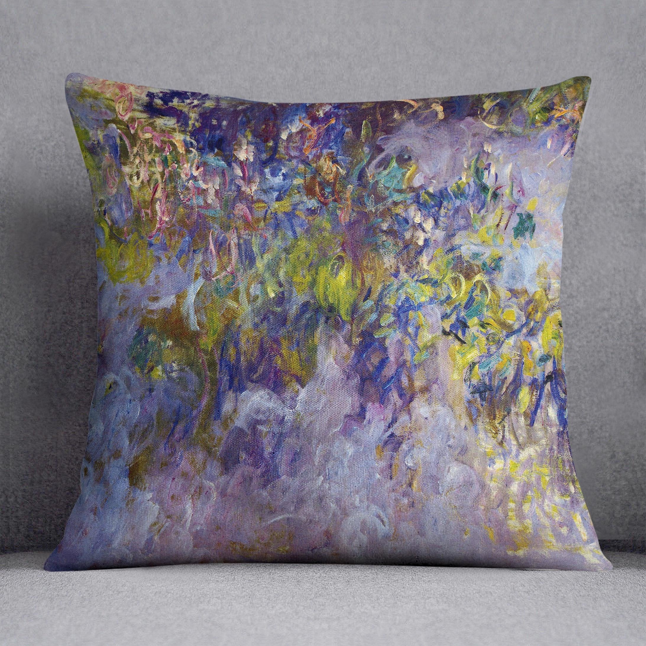Wisteria 1 by Monet Throw Pillow