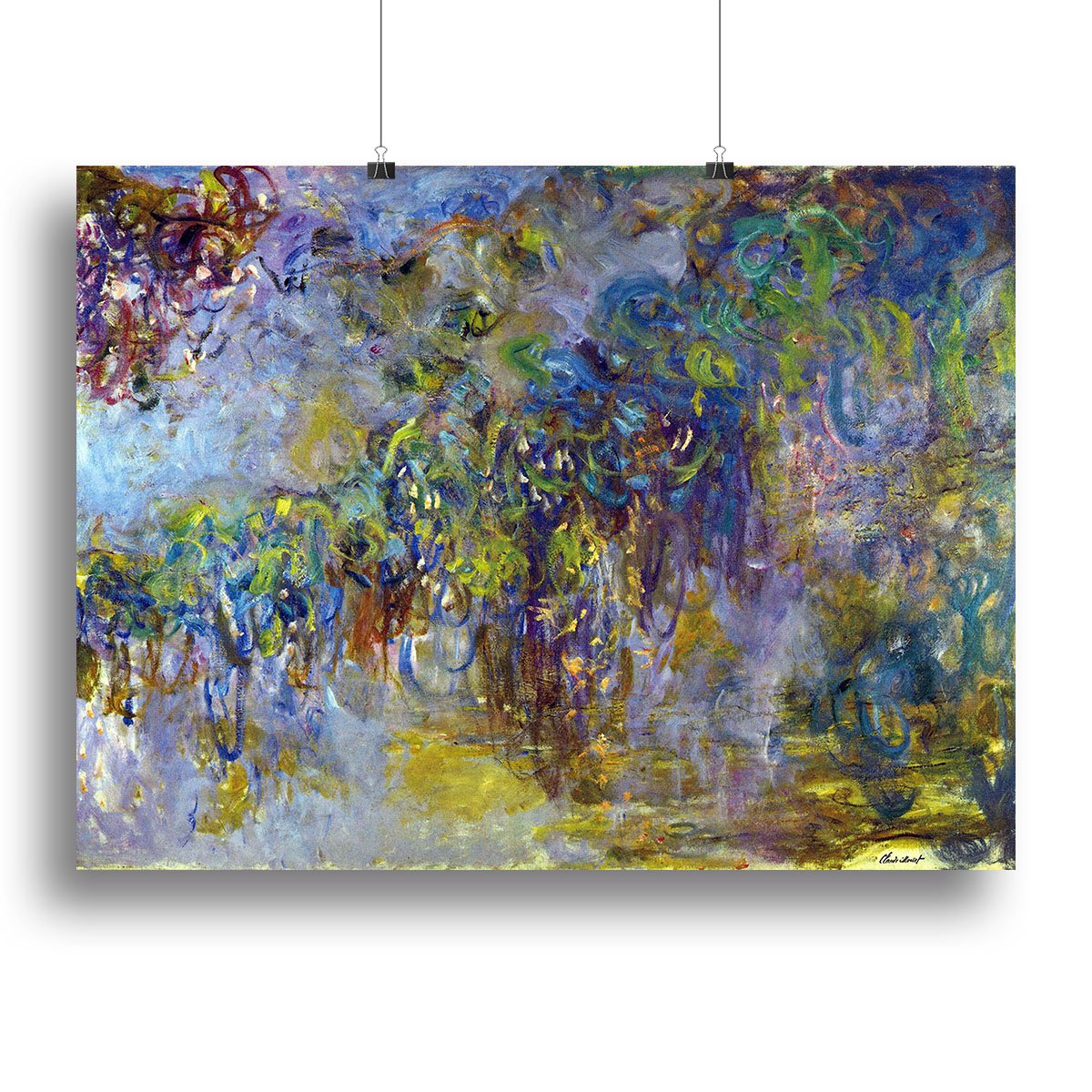 Wisteria 2 by Monet Canvas Print or Poster