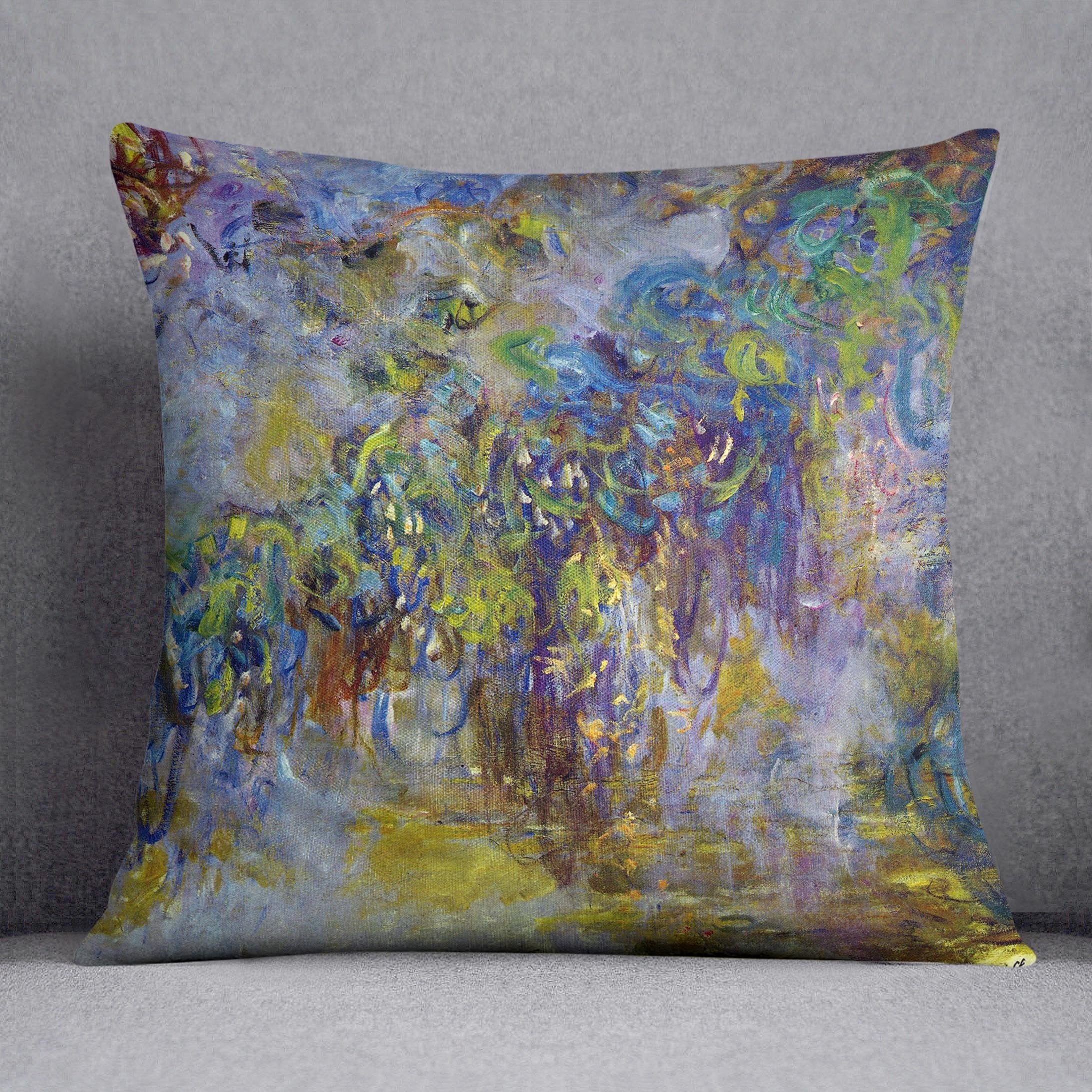 Wisteria 2 by Monet Throw Pillow