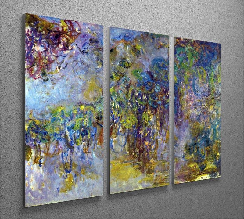 Wisteria 2 by Monet Split Panel Canvas Print - Canvas Art Rocks - 4