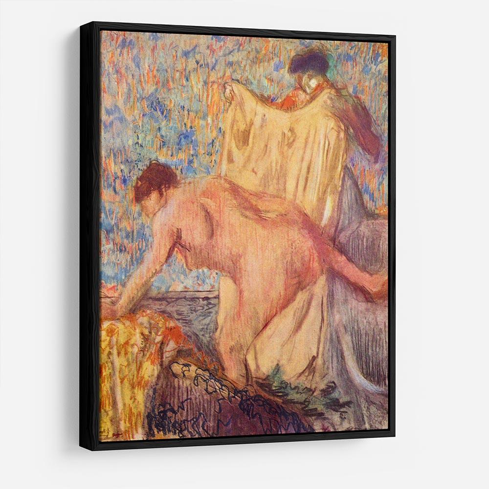 Withdrawing from the bathtub by Degas HD Metal Print - Canvas Art Rocks - 6