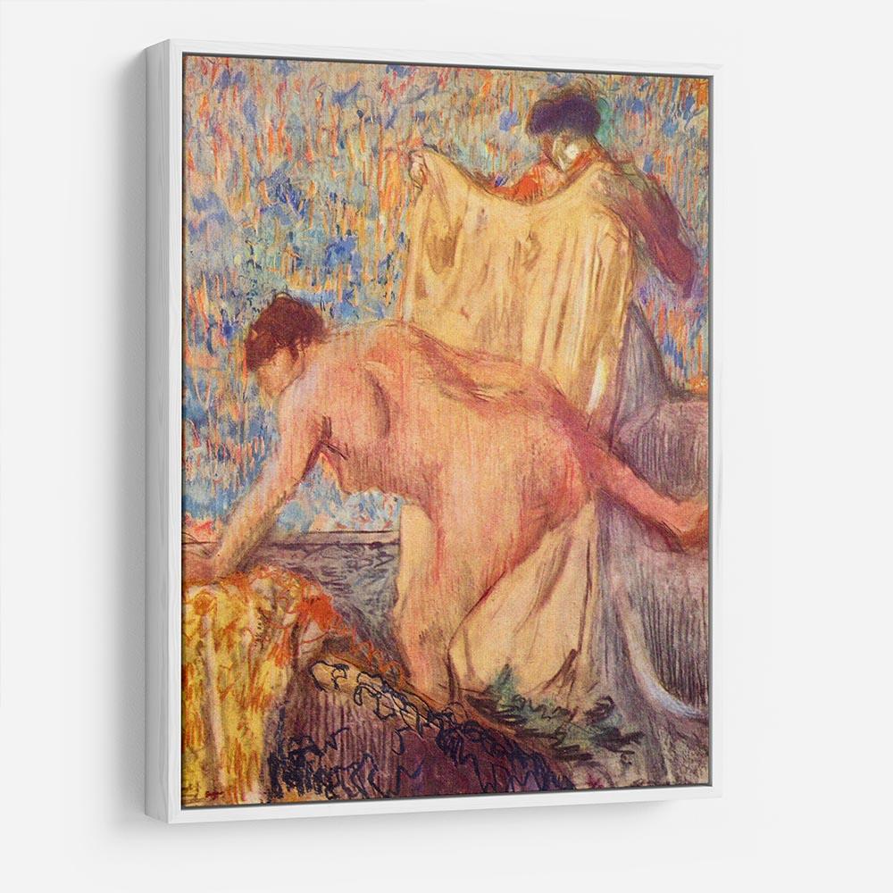 Withdrawing from the bathtub by Degas HD Metal Print - Canvas Art Rocks - 7