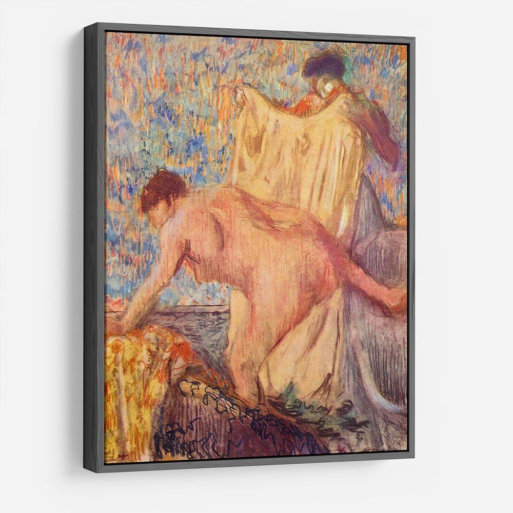 Withdrawing from the bathtub by Degas HD Metal Print - Canvas Art Rocks - 9