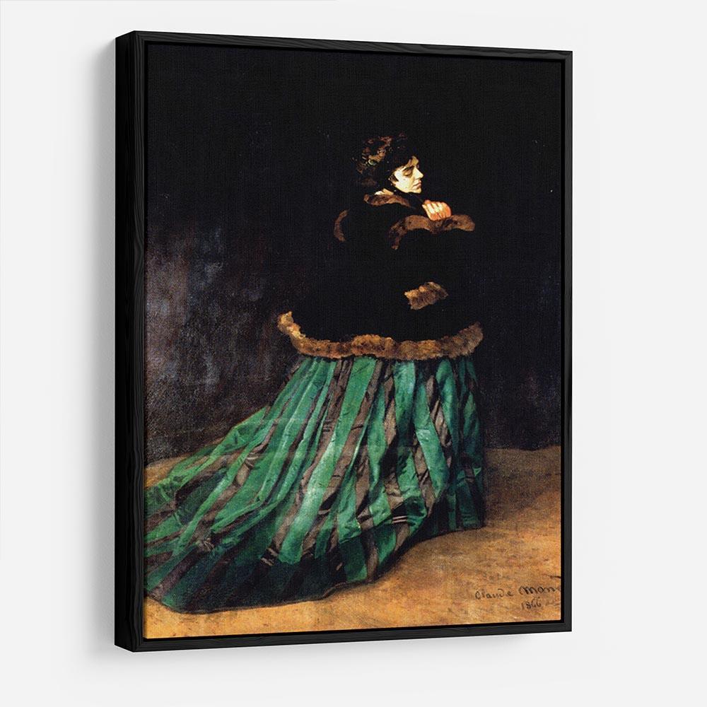 Woman In A Green Dress by Monet HD Metal Print