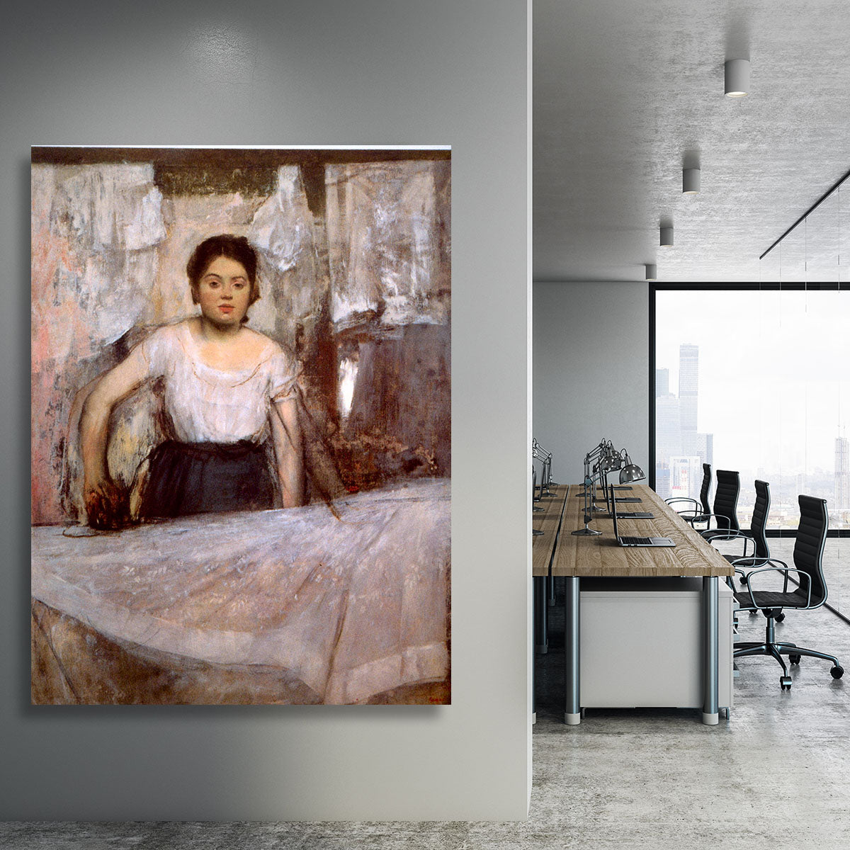 Woman Ironing by Degas Canvas Print or Poster - Canvas Art Rocks - 3