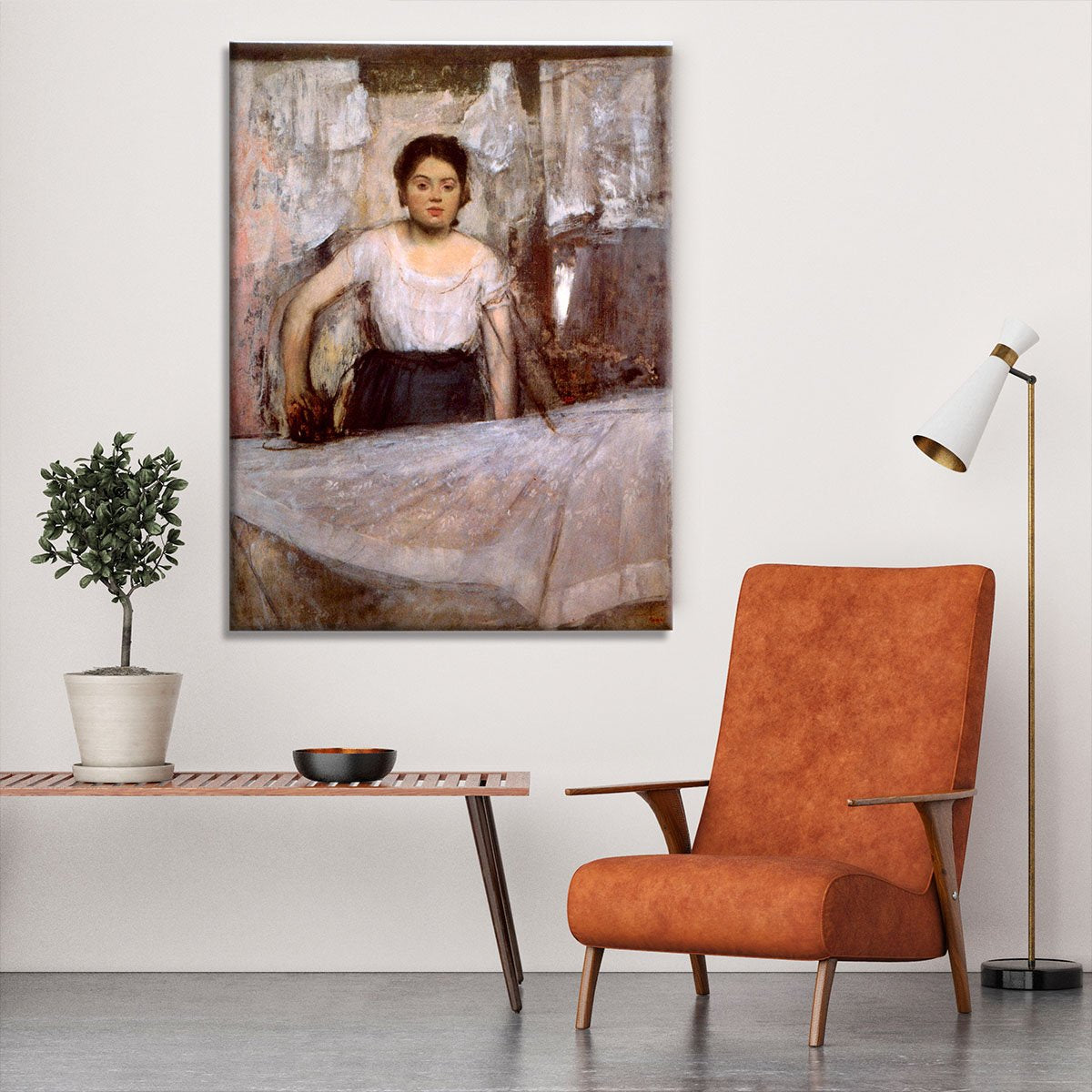 Woman Ironing by Degas Canvas Print or Poster