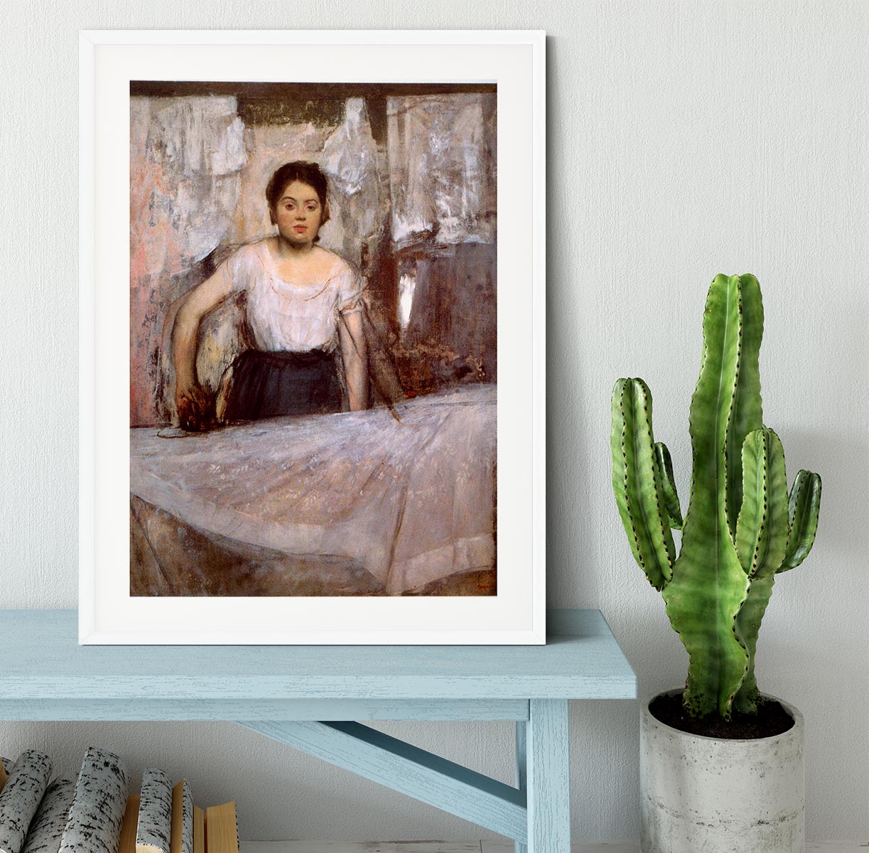 Woman Ironing by Degas Framed Print - Canvas Art Rocks - 5