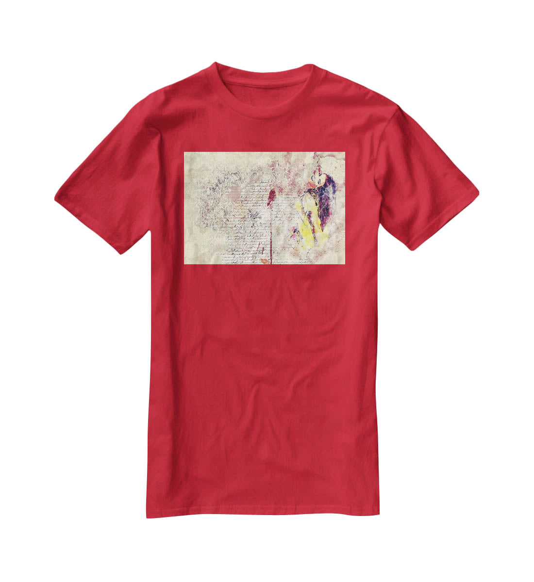 Woman Painting T-Shirt - Canvas Art Rocks - 4