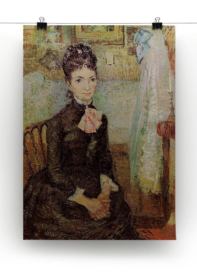 Woman Sitting by a Cradle by Van Gogh Canvas Print & Poster - Canvas Art Rocks - 2