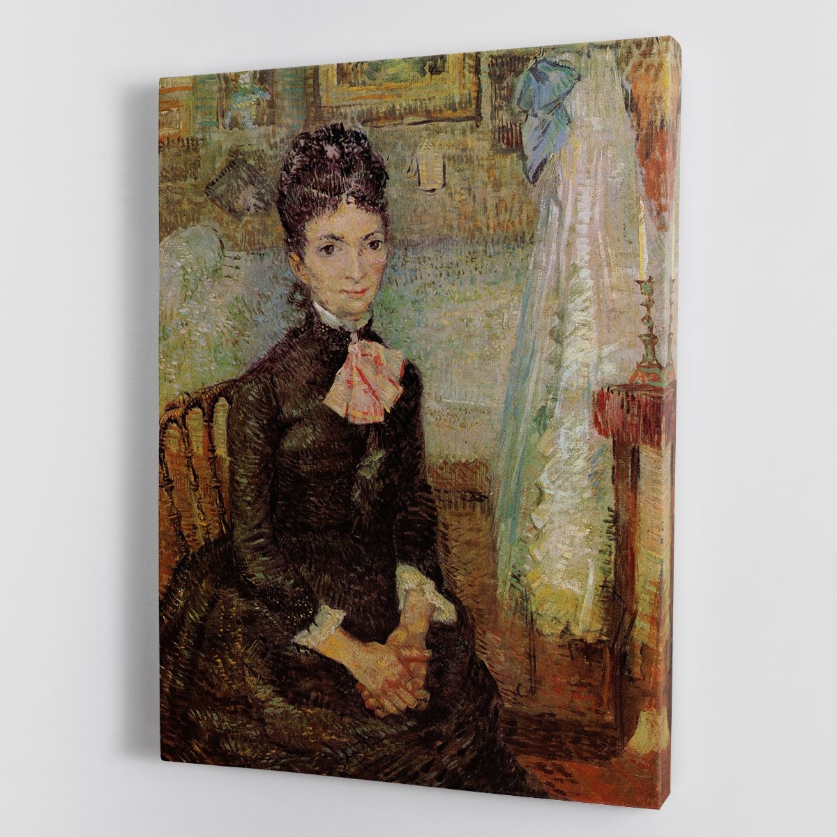 Woman Sitting by a Cradle by Van Gogh Canvas Print or Poster