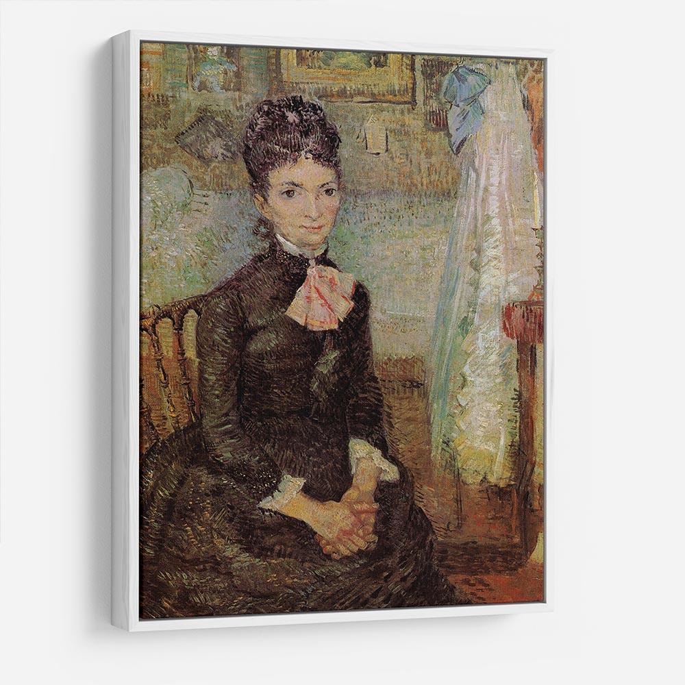 Woman Sitting by a Cradle by Van Gogh HD Metal Print