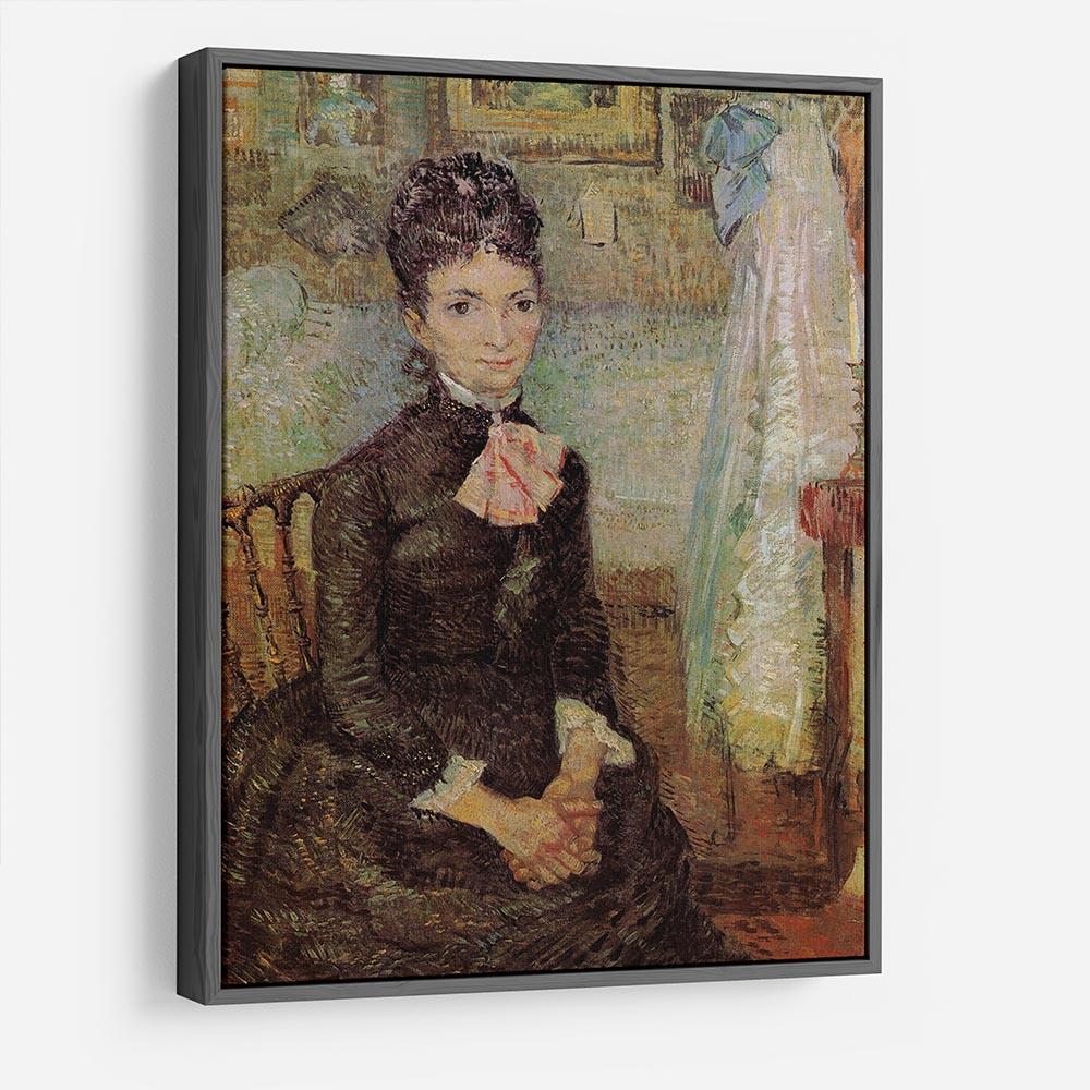 Woman Sitting by a Cradle by Van Gogh HD Metal Print