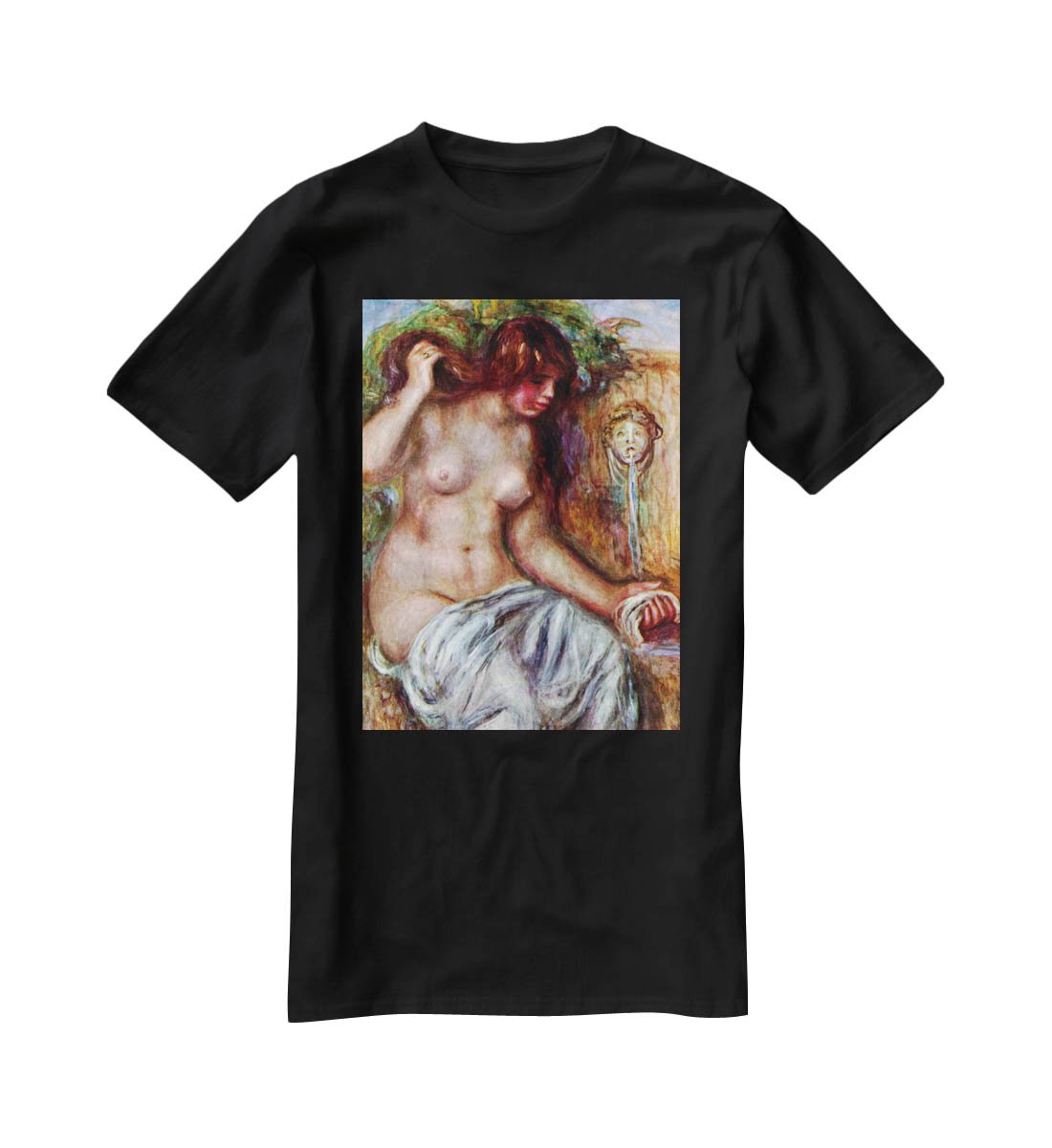 Woman at the Well by Renoir T-Shirt - Canvas Art Rocks - 1