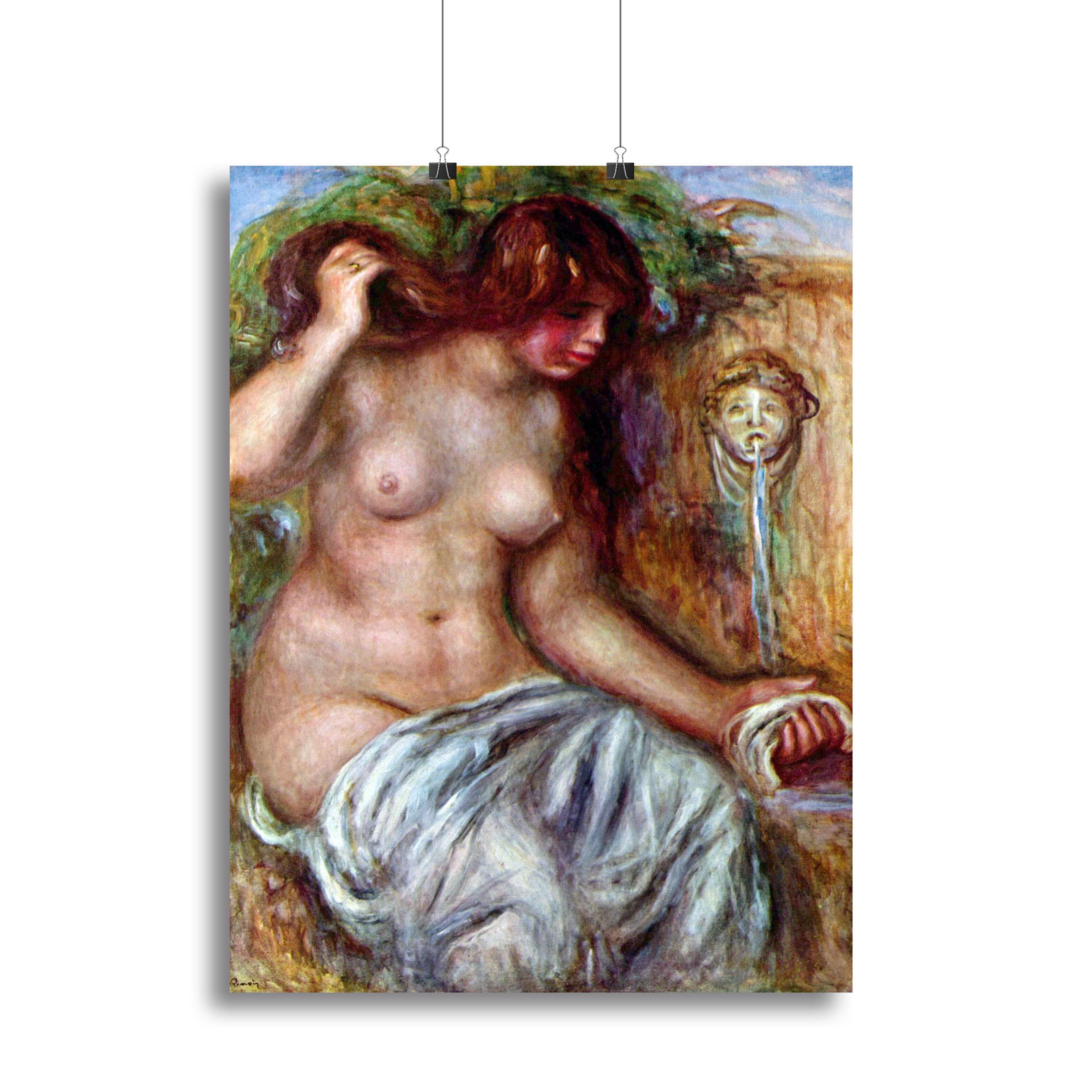 Woman at the Well by Renoir Canvas Print or Poster
