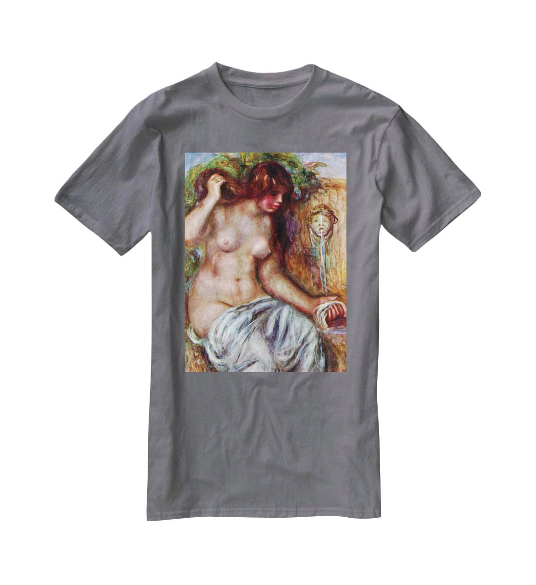 Woman at the Well by Renoir T-Shirt - Canvas Art Rocks - 3