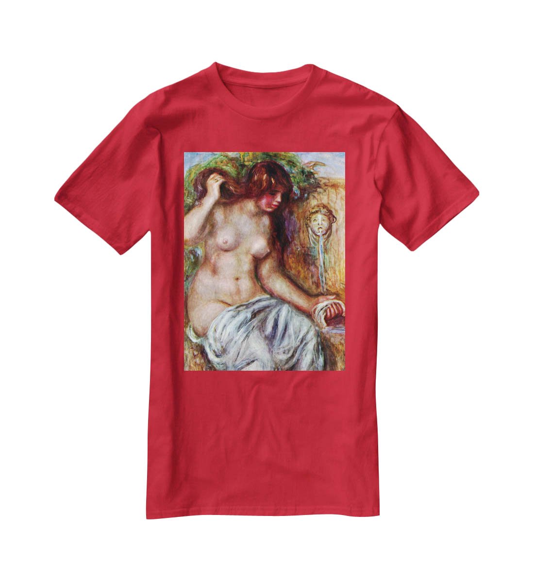 Woman at the Well by Renoir T-Shirt - Canvas Art Rocks - 4
