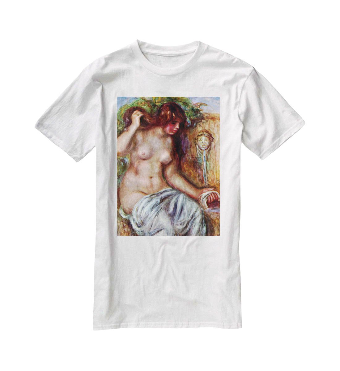 Woman at the Well by Renoir T-Shirt - Canvas Art Rocks - 5