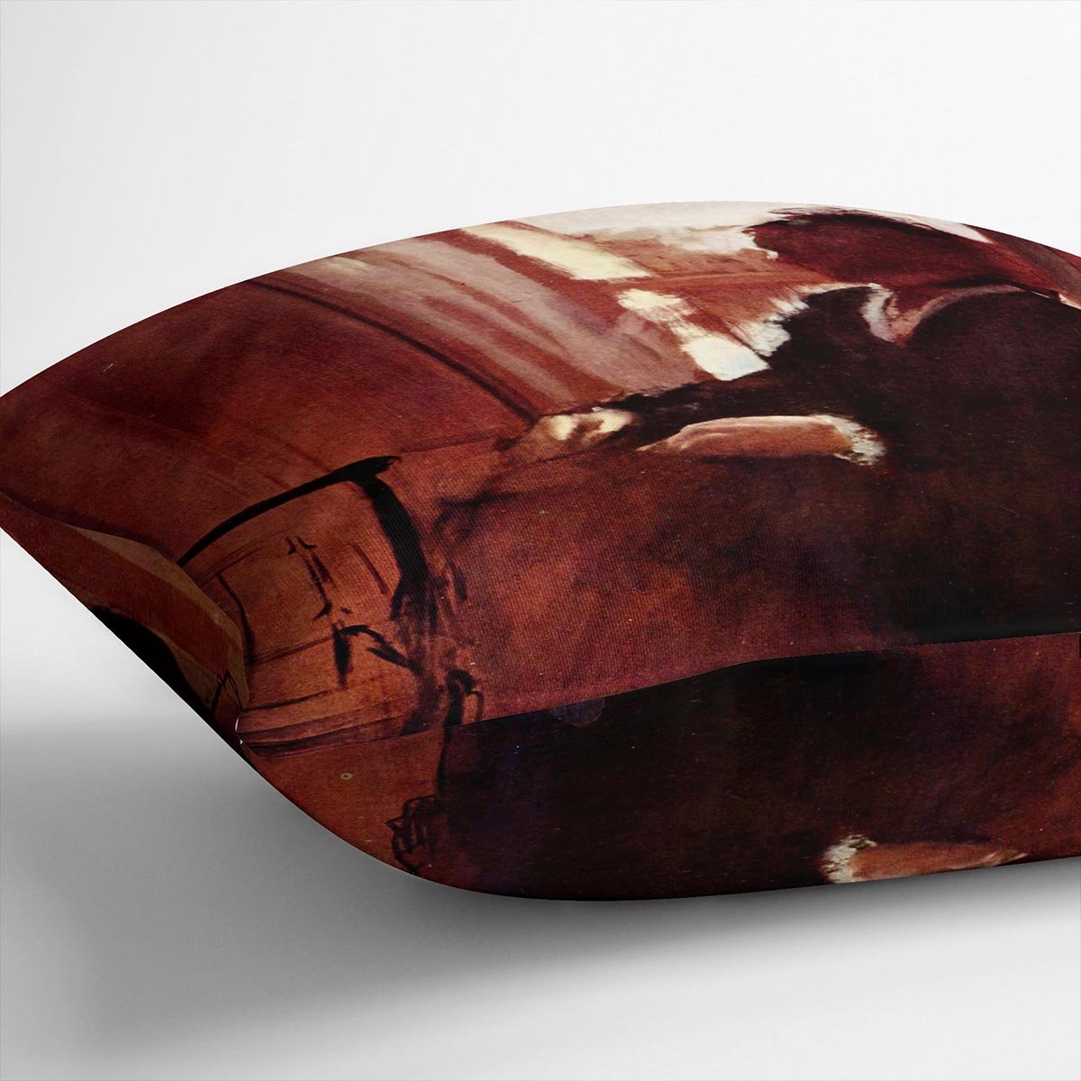 Woman at the window by Degas Cushion