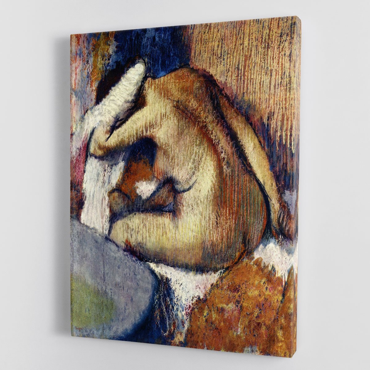 Woman drying hair by Degas Canvas Print or Poster