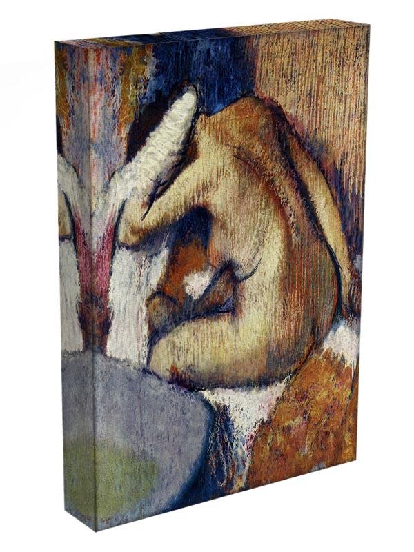 Woman drying hair by Degas Canvas Print or Poster - Canvas Art Rocks - 3