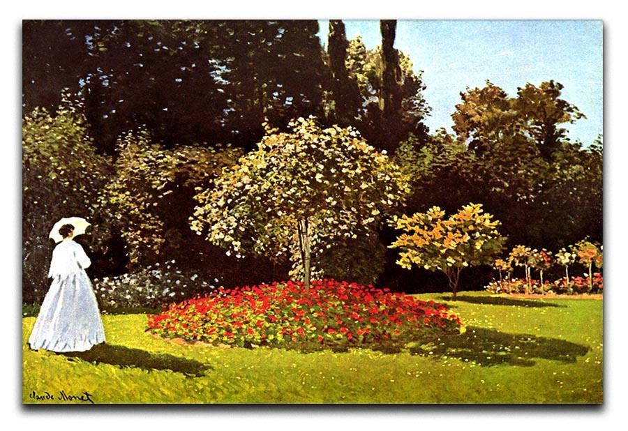 Woman in the garden by Monet Canvas Print & Poster  - Canvas Art Rocks - 1