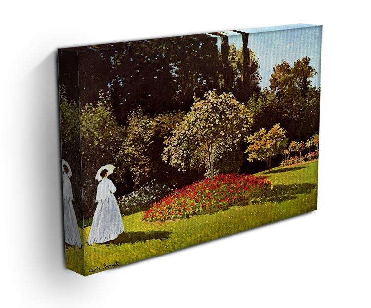 Woman in the garden by Monet Canvas Print & Poster - Canvas Art Rocks - 3