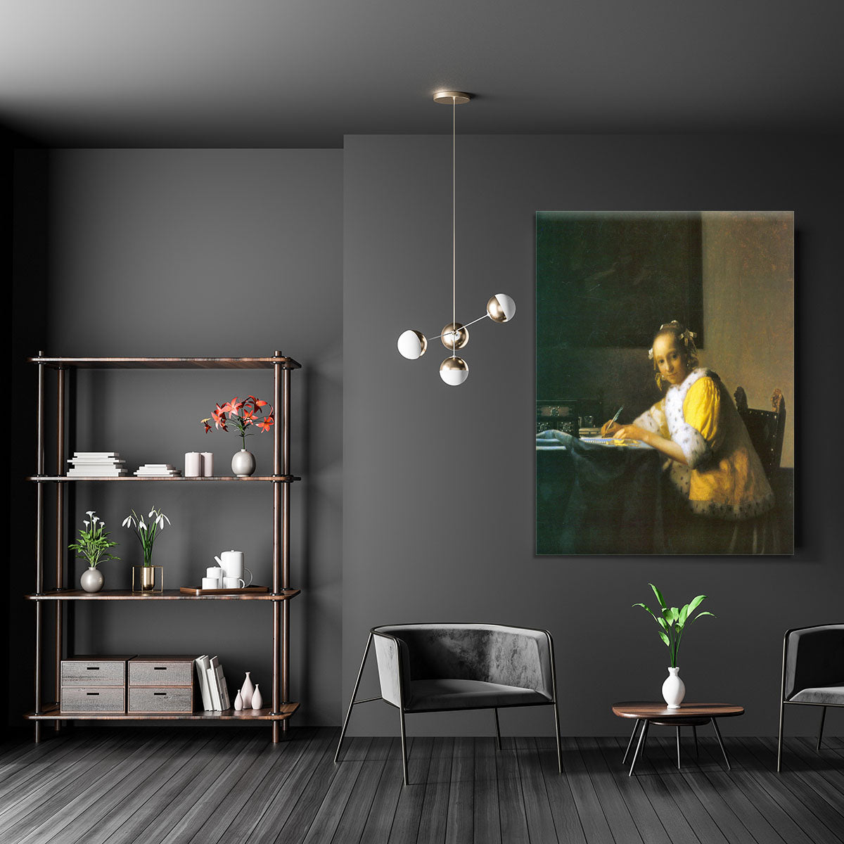 Woman in yellow by Vermeer Canvas Print or Poster - Canvas Art Rocks - 5