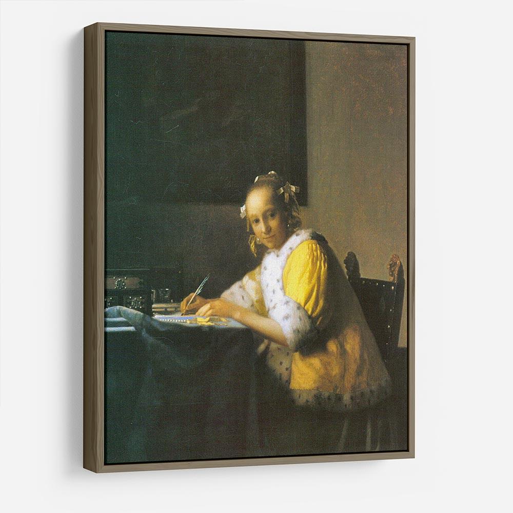 Woman in yellow by Vermeer HD Metal Print - Canvas Art Rocks - 10