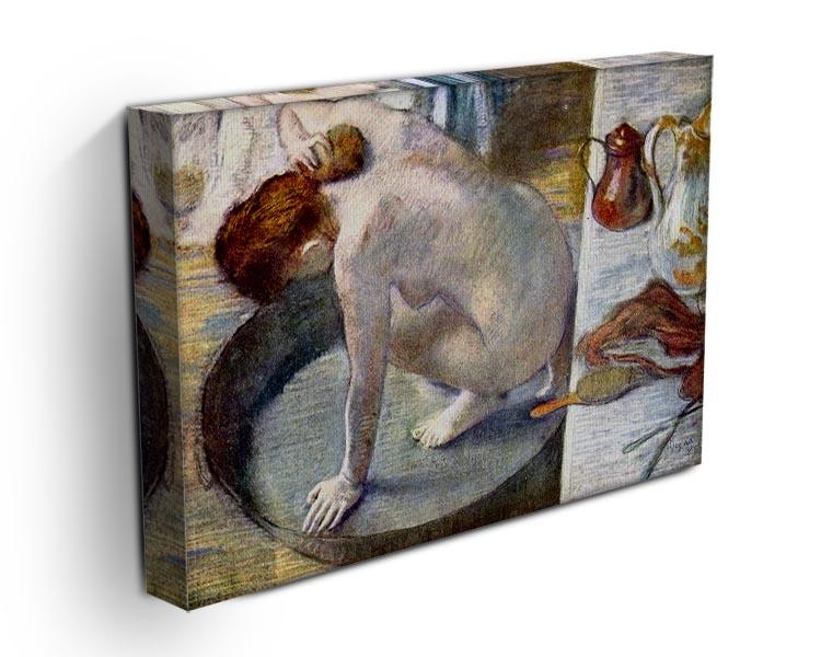 Woman washing in the tub by Degas Canvas Print or Poster - Canvas Art Rocks - 3