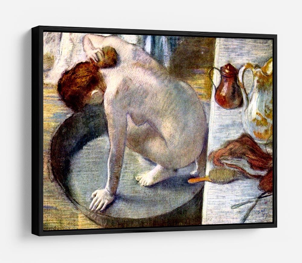 Woman washing in the tub by Degas HD Metal Print - Canvas Art Rocks - 6