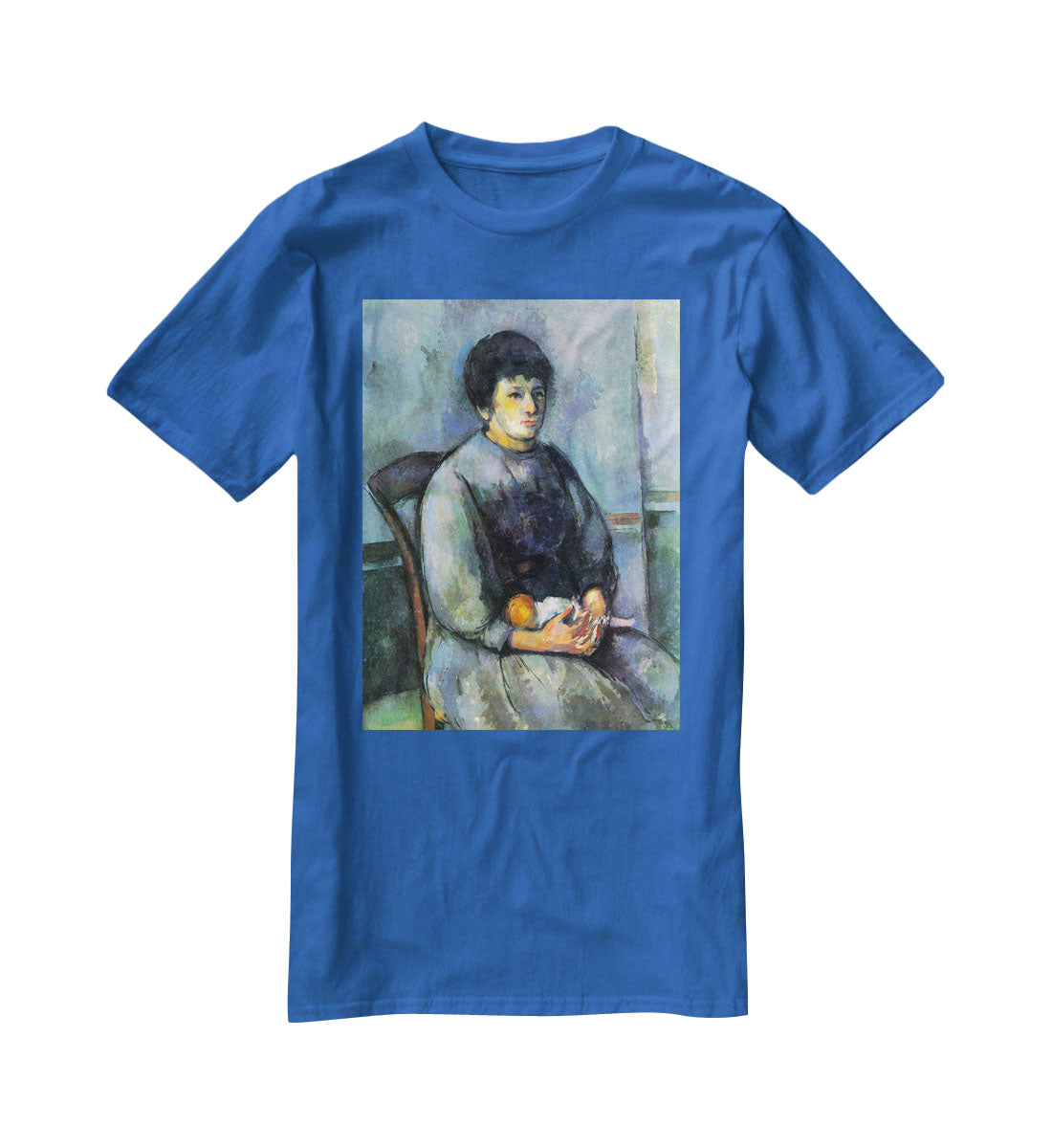 Woman with Doll by Cezanne T-Shirt - Canvas Art Rocks - 2