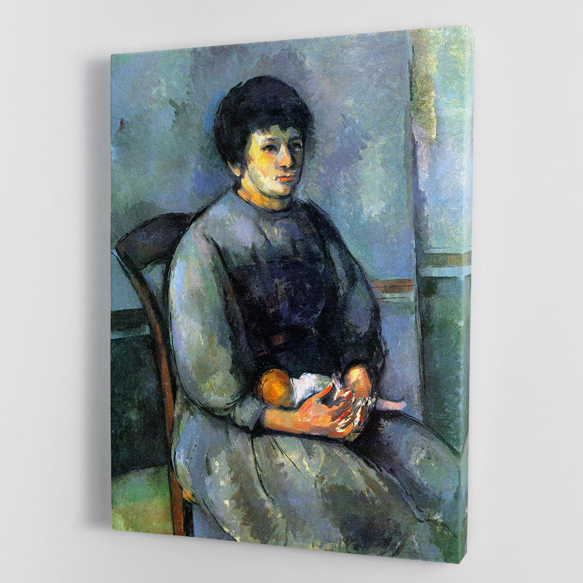 Woman with Doll by Cezanne Canvas Print or Poster - Canvas Art Rocks - 1