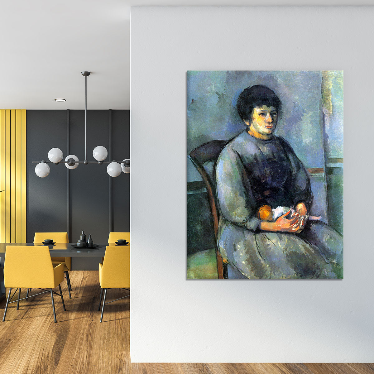 Woman with Doll by Cezanne Canvas Print or Poster - Canvas Art Rocks - 4