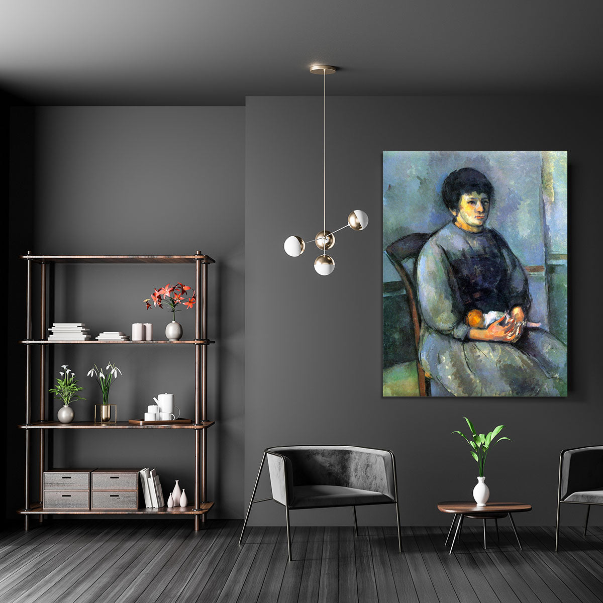 Woman with Doll by Cezanne Canvas Print or Poster - Canvas Art Rocks - 5