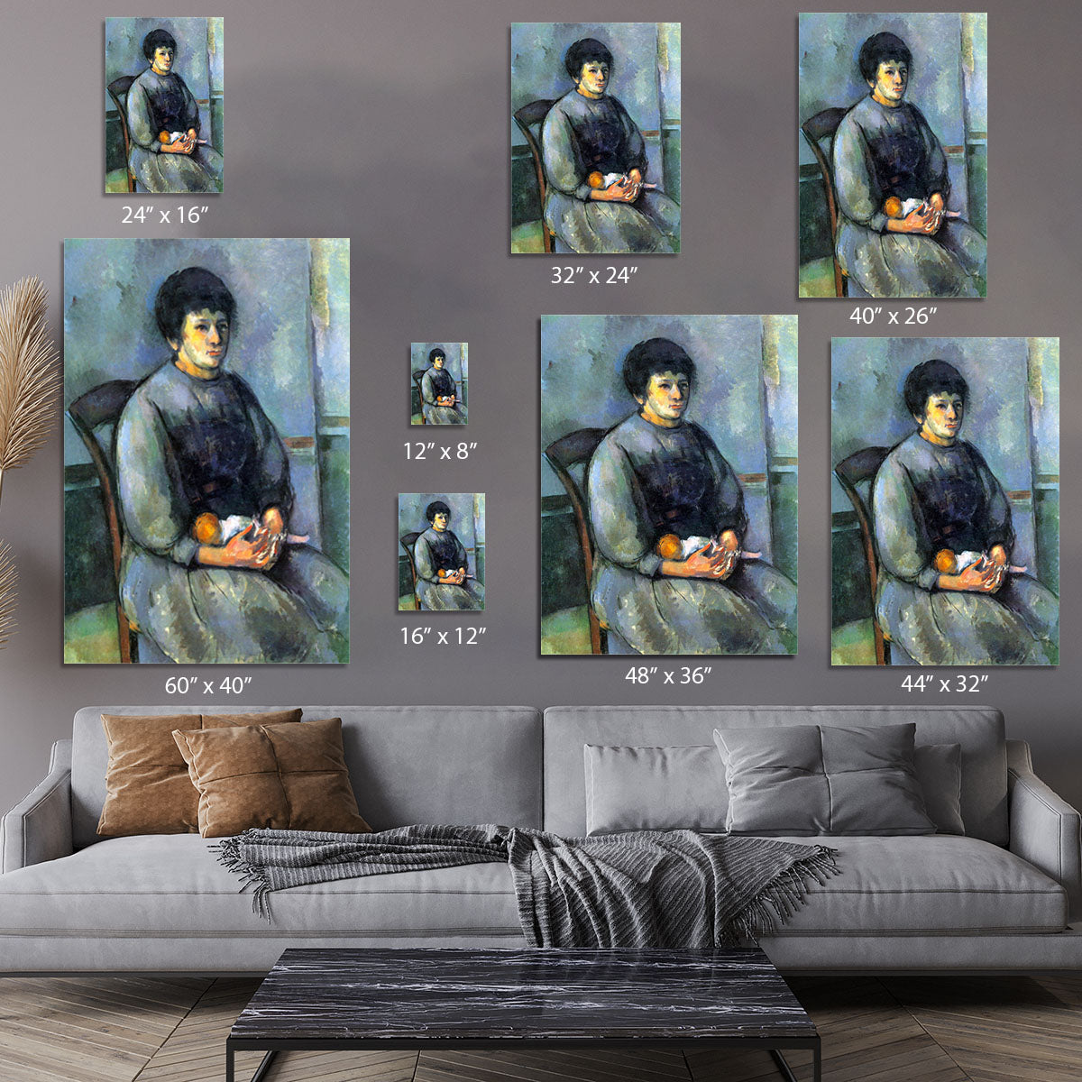 Woman with Doll by Cezanne Canvas Print or Poster - Canvas Art Rocks - 7