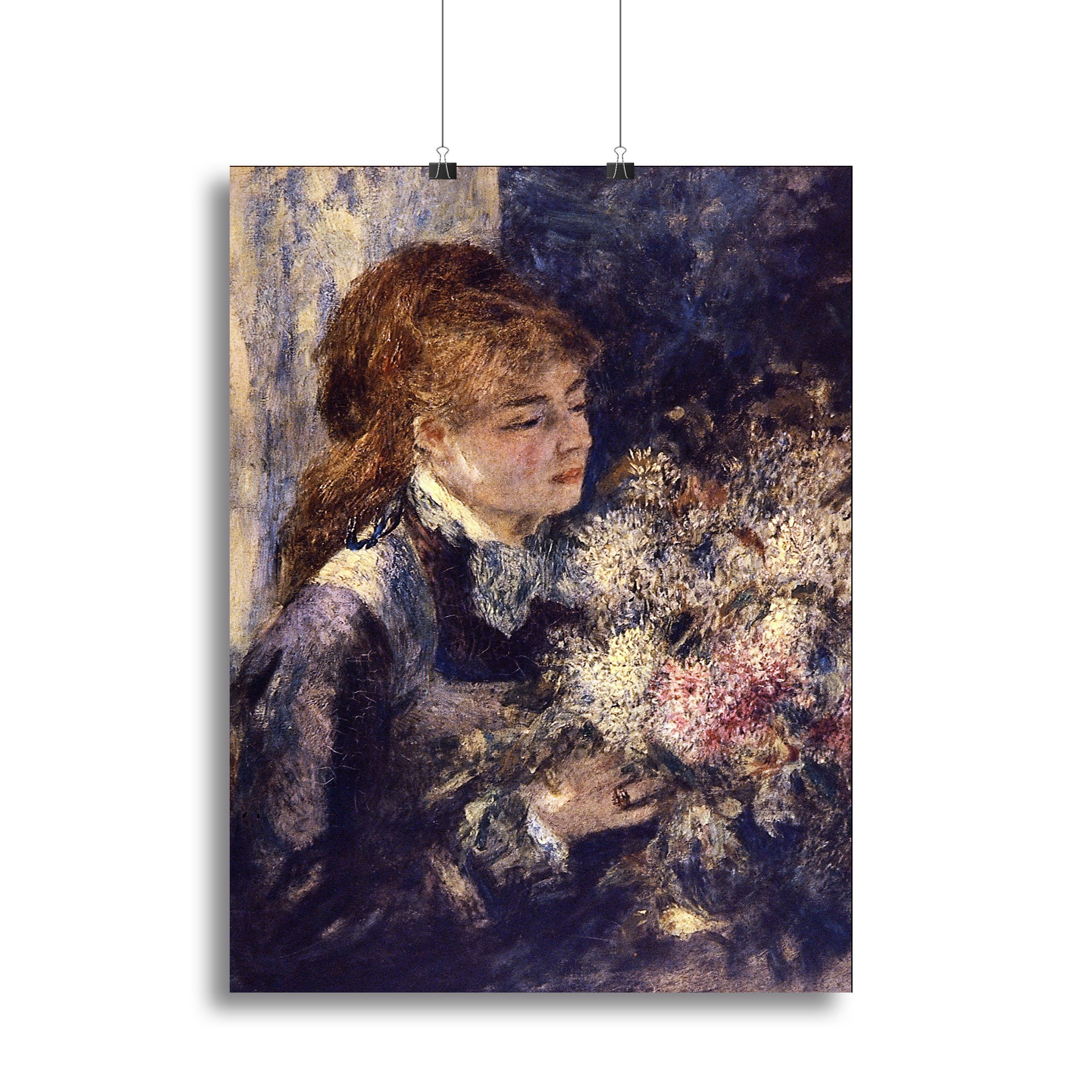 Woman with Lilacs by Renoir Canvas Print or Poster
