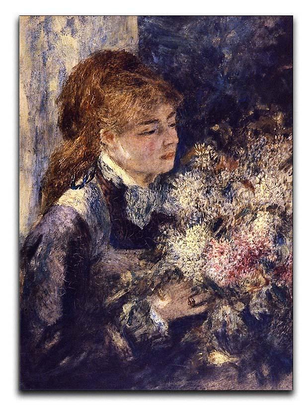 Woman with Lilacs by Renoir Canvas Print or Poster  - Canvas Art Rocks - 1