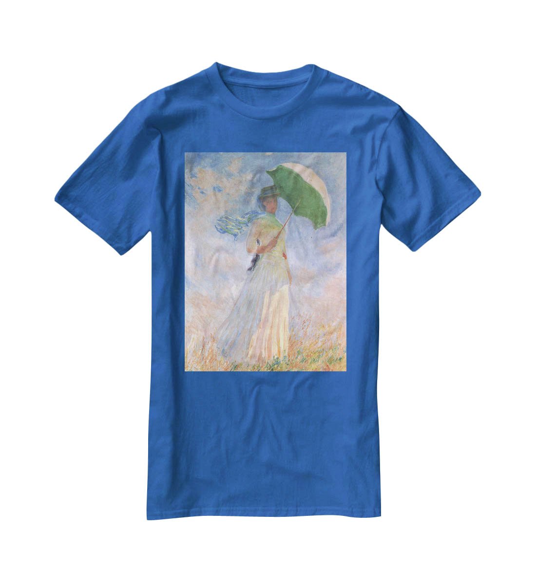 Woman with Parasol 2 by Monet T-Shirt - Canvas Art Rocks - 2