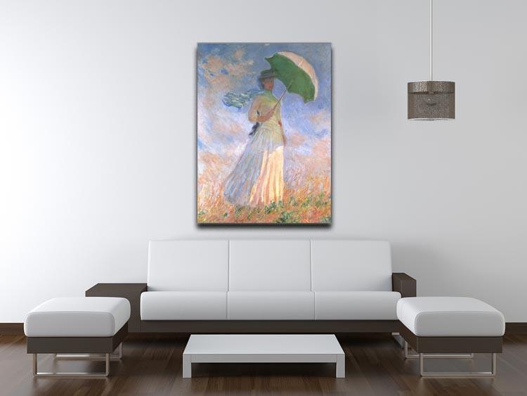 Woman with Parasol 2 by Monet Canvas Print & Poster - Canvas Art Rocks - 4