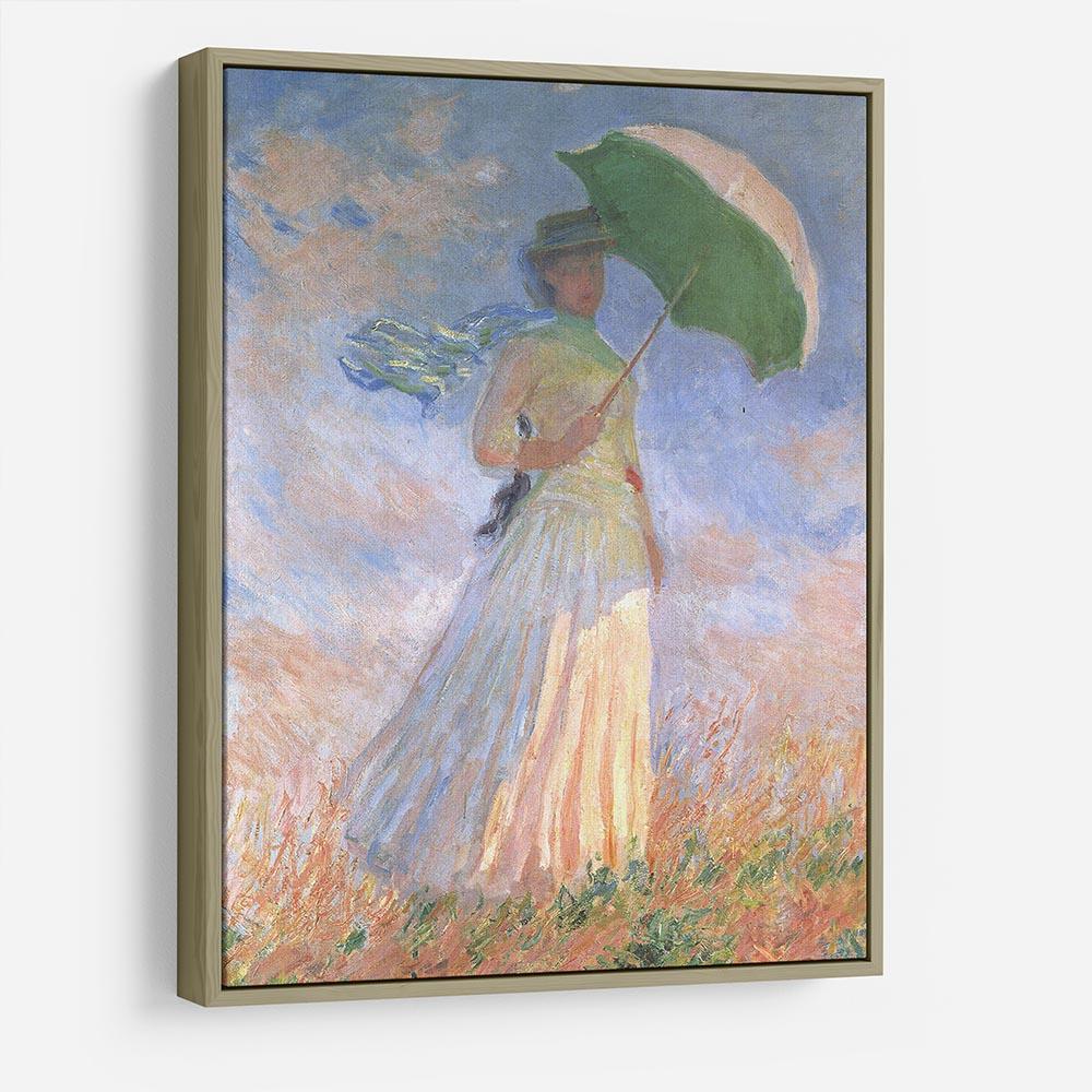 Woman with Parasol 2 by Monet HD Metal Print