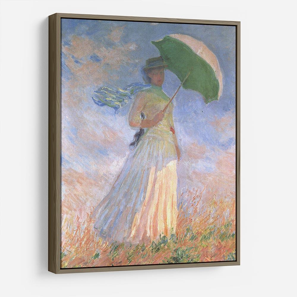 Woman with Parasol 2 by Monet HD Metal Print